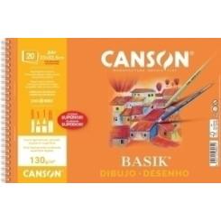 Canson-Guarro Block De Dibujo Guarro-Canson Basik (Espiral) 130G A4+ 20H Micro Recuadro