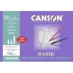 Canson-Guarro Block De Dibujo Guarro-Canson Milimetrado (Encolado) 100G A4 50H