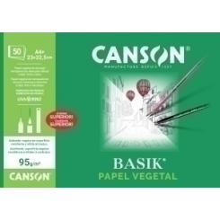 Canson-Guarro Block De Dibujo Guarro-Canson Vegetal (Encolado) 95G A4+ 50H