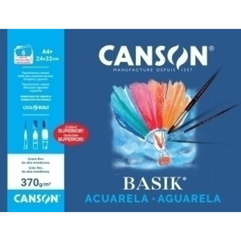 canson-guarro-lamina-guarro-canson-acuarela-y-tempera-basik-370g-mini-pack-de-6-a4