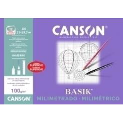 Canson-Guarro Lamina Guarro-Canson Milimetrado Basik 100G Mini-Pack De 12 A4