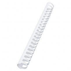 Canutillo plástico DIN A4 GBC 28 mm (Caja 50), blanco