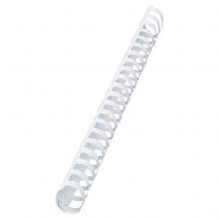 Canutillo plástico DIN A4 GBC 45 mm ovalados (Caja 50), blanco