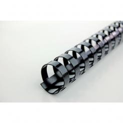 Canutillo plástico DIN A4 GBC 6 mm (Caja 100), negro