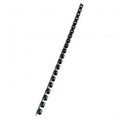Canutillo plástico DIN A4 GBC 8 mm (Caja 100), negro