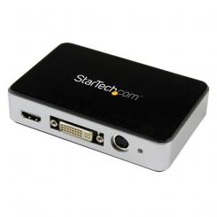 StarTech.com Capturadora de Vídeo USB 3.0 a HDMI, DVI, VGA y Vídeo por Componentes - Grabador de Vídeo HD 1080p 60fps