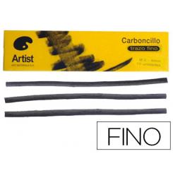 Carboncillo Artist Fino 3-4 mm Caja De 10 Unidades