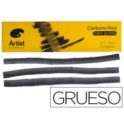 Carboncillo Artist gruesos 7-9 mm Caja De 3 Unidades