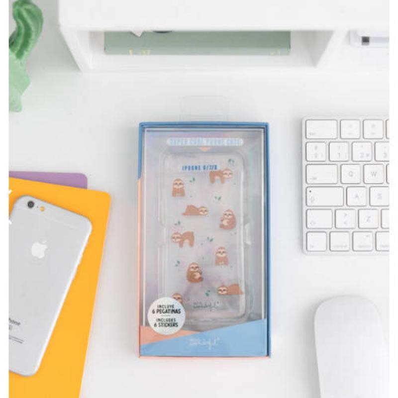 carcasa-iphone-6-7-8-slow-collection-case-sloth-mr-wonderful-woa09609em