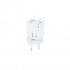 TooQ Cargador de Pared GAN USB-C/PD 30W, Blanco