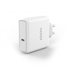 AISENS Cargador PD3.0 QC3.0 1 Puerto 1xUSB-C 60W, Blanco