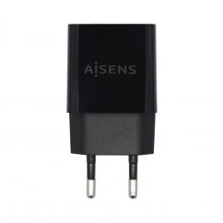 AISENS Cargador USB 10W Alta Eficiencia, 5V/2A, Negro