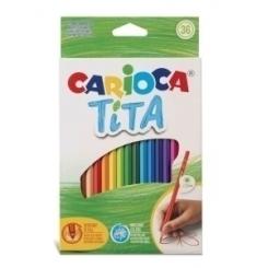 Carioca Lapices De Colores Carioca Tita Hexagonal Estuche De 36