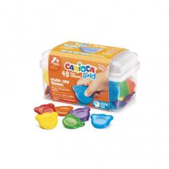 CARIOCA Maletín 48 ceras de colores Teddy Crayons Baby, 48 uds (+12 meses)