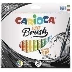 Carioca Rotulador Carioca Super Brush Caja 20