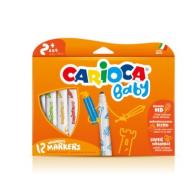 CARIOCA Rotuladores Baby , caja 12 uds (+2 años)