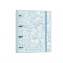 Carpebloc Carchivo Foam 360 Print Pp A4+ 4 anillas Mixtas 35Mm Con Rec. 100 Hj. Cuadric.5X5 Azul