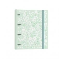 Carpebloc Carchivo Foam 360 Print Pp A4+ 4 anillas Mixtas 35Mm Con Rec. 100 Hj. Cuadric.5X5 Menta