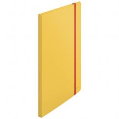 Carpeta 20 fundas LEITZ Cosy Plus con 3 solapas y cierre con goma, DIN A4, amarillo