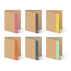 BISMARK Carpeta de anillas ECO KRAFT-COLOR A4, 4 anillas