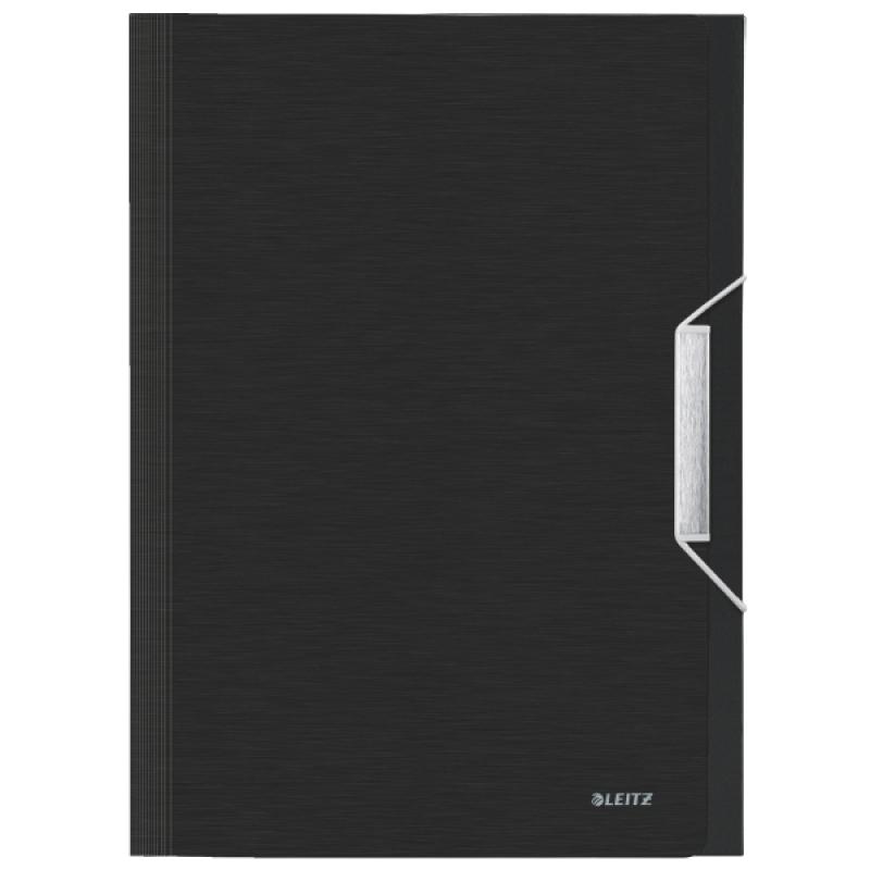 carpeta-acordeon-style-pp-con-6-separadores-mas-1-extra-ancho-din-a4-negro-satinado