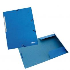 Carpeta Campus Carton A4+ con goma y solapas Azul