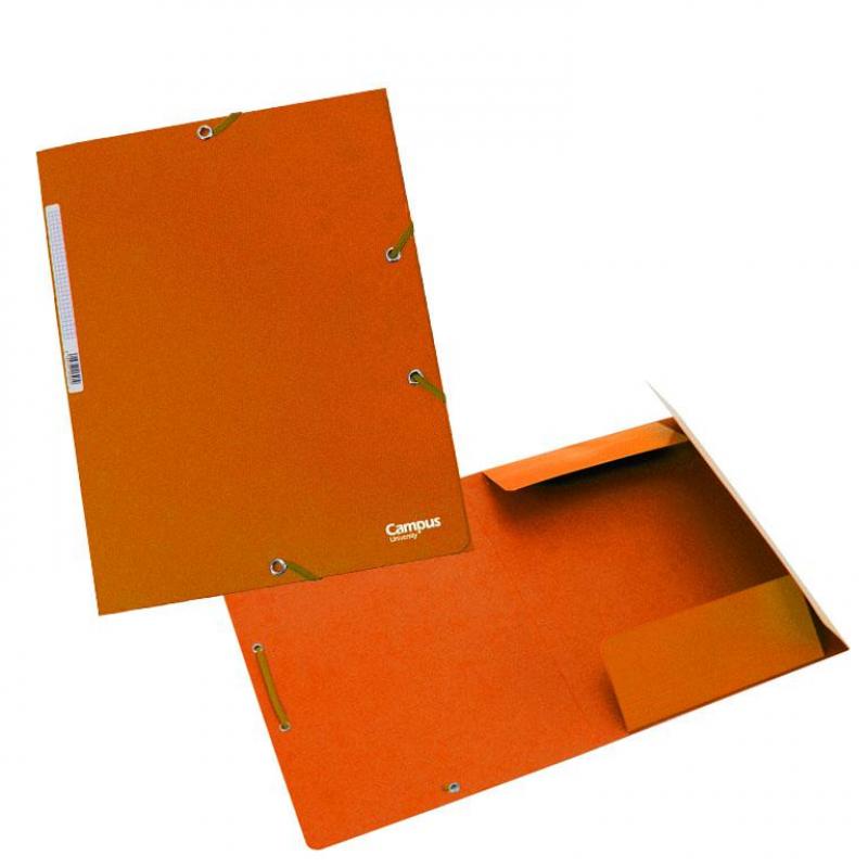 carpeta-campus-carton-a4-con-goma-y-solapas-naranja