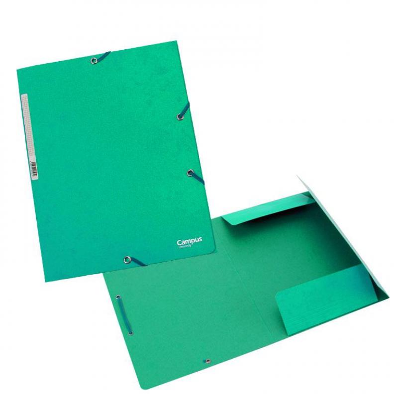 carpeta-campus-carton-a4-con-goma-y-solapas-verde