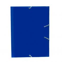 Carpeta Campus Carton Folio  con goma y solapas Brillo azul marino