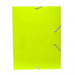 Carpeta Campus Carton Folio  con goma y solapas Brillo verde claro