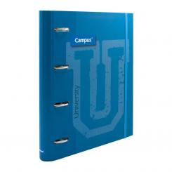 Carpeta Campus Soft 4 anillas 35 mm Recambio Azul