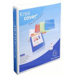 Carpeta Canguro EXACOMPTA 4 anillas 30 mm din a4+ carton forrado PP personalizable 3 bolsillos
