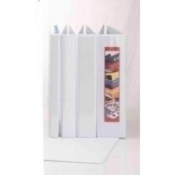 Carpeta Canguro Pardo Pvc A4 4 An.Mixtas 65Mm Blanco