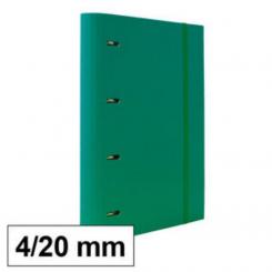 Carpeta Carton Plus 4 anillas 20 mm Recambio  Verde
