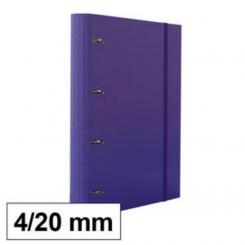 Carpeta Carton Plus 4 anillas 20 mm Recambio Violeta