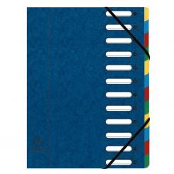 Carpeta Clasificadora Exacompta Harmon. 12 Departamentos Azul