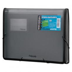 Carpeta Clasificadora Fuelle 12 sep. gomas A4 Foldermate Pop Gear Negro