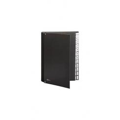 Carpeta clasificadora fuelle Pardo 824 carton compacto folio 24 departamentos visor doble personalizables color negro