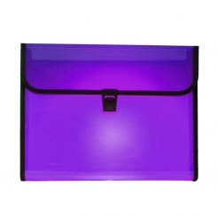 Carpeta clasificadora Plus PP Broche Traslúcida Violeta