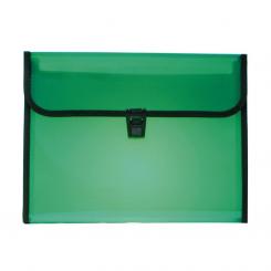 Carpeta Clasificadora Plus PP Broche Traslúcido Verde