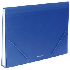 Carpeta clasificadora Plus Pp Goma 12 departamentos Opaco Azul