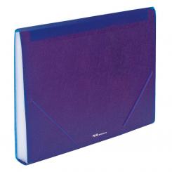 Carpeta clasificadora Plus PP Goma 12 departamentos Opaco Violeta