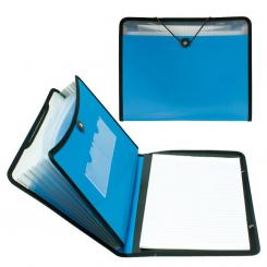 Carpeta clasificadora Plus PP Goma 7 departamentos con Bloc
