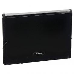 Carpeta clasificadora Plus PP Goma negro Solido