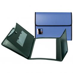 Carpeta clasificadora Plus PP Velcro 7 departamentos con Bloc