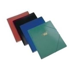 Carpeta Clasificadora Saro Carton Gofrado Nº10 Fº Prol.12 Dptos.Con Gomas Azul