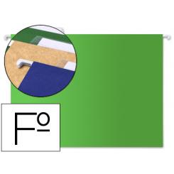 Carpeta colgante LIDERPAPEL folio verde