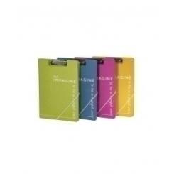 Carpeta Con Pinza Miniclip Superior Carchivo Immagine Carton Reciclado A4 Con Tapa Mostaza