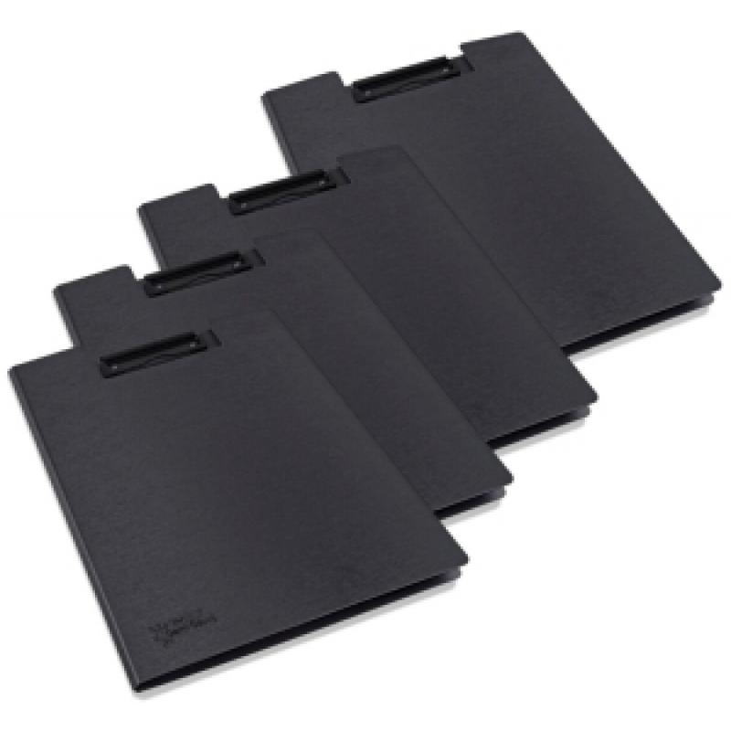 carpeta-con-pinza-portablock-a4-negra-pack-de-4