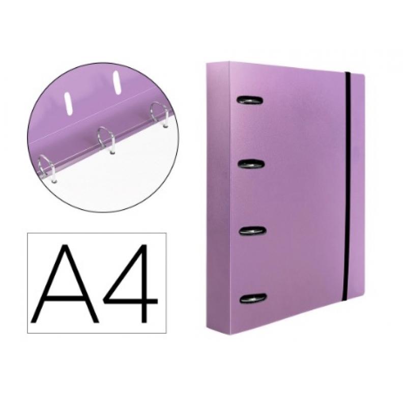 carpeta-con-recambio-liderpapel-a4-cuadro-5mm-100-hojas-80g-polipropileno-4-anillas-40mm-lavanda-opaco
